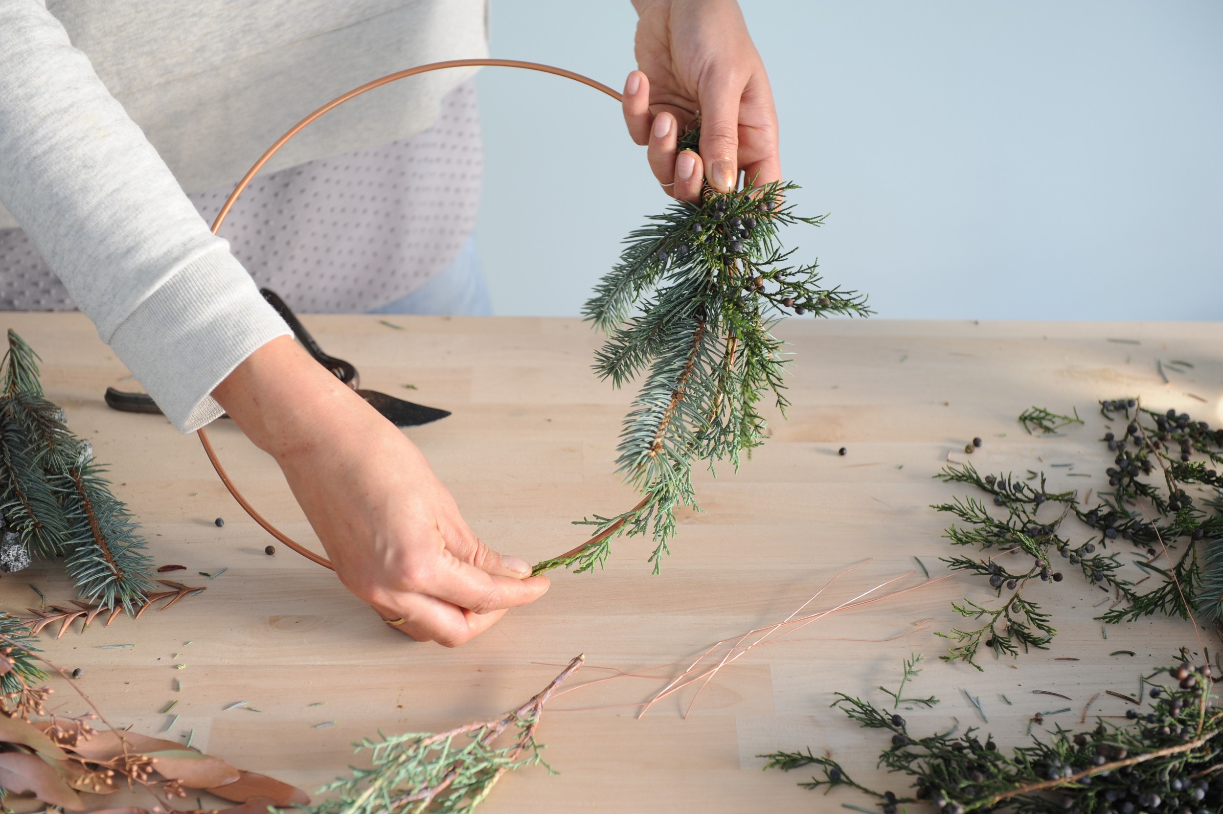 Holiday Wreath, Step Four