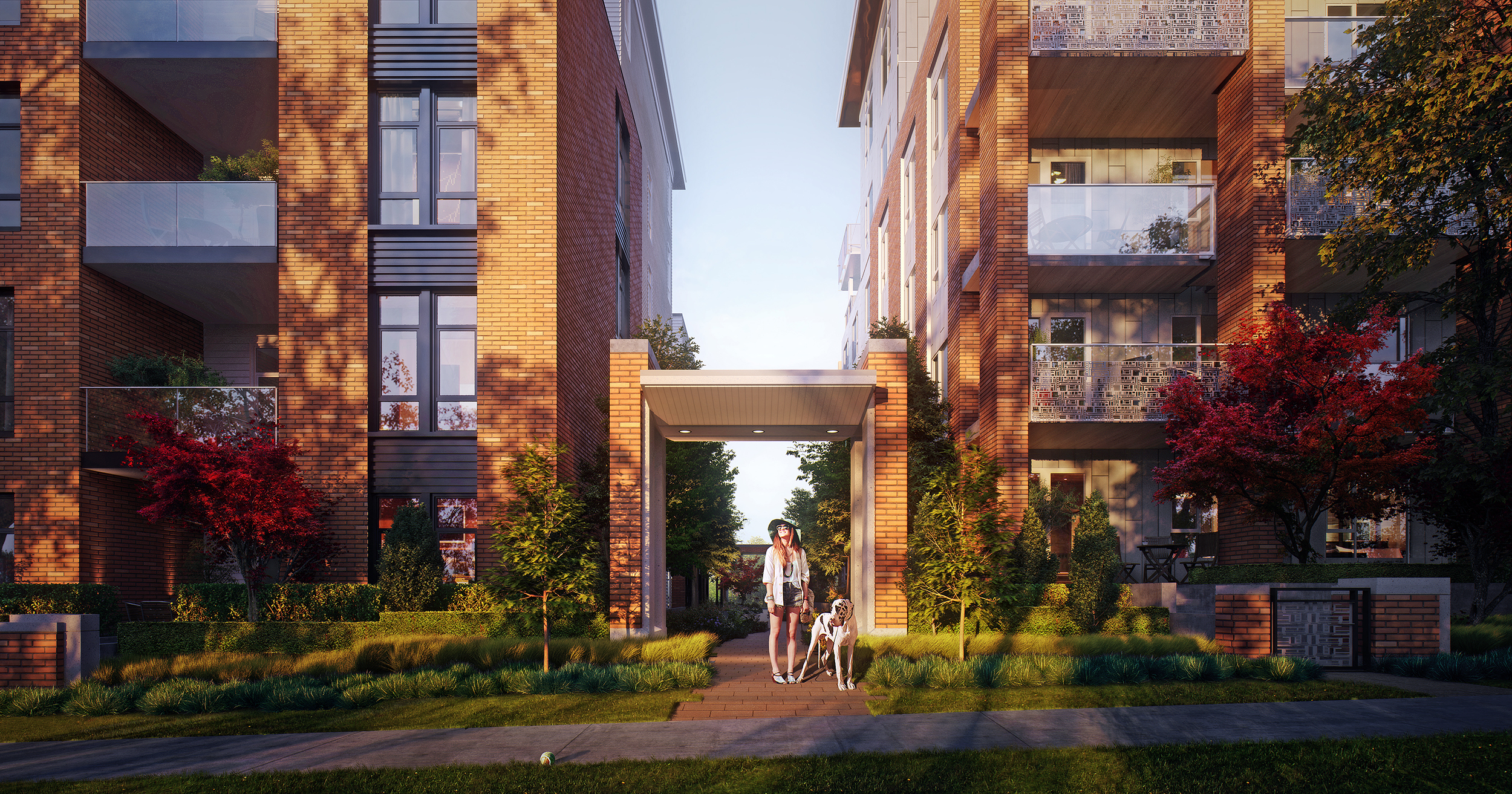 Exterior Rendering Apartments in Vancouver