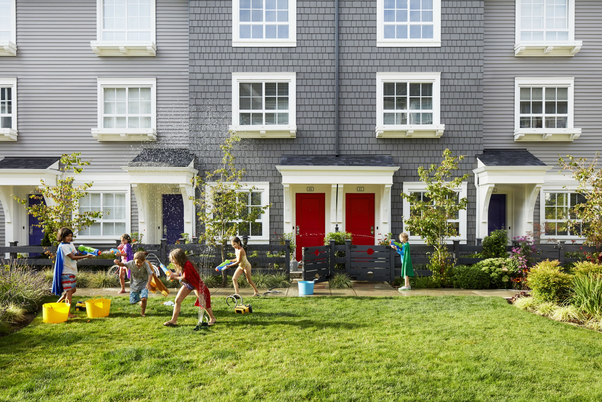 Exterior Straight Townhomes in Langley